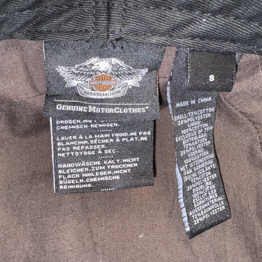 Vintage‎ Harley Davidson Genuine Motor Clothes Brown Hat Size S - Picture 6 of 6